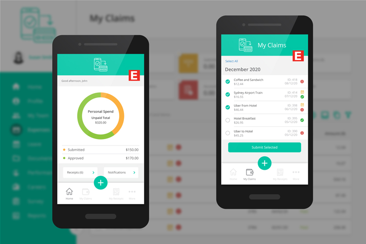 Mobile expense app